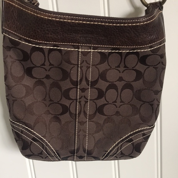 Coach brown cross body purse - Picture 3 of 8